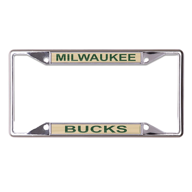 WinCraft Milwaukee Bucks Printed Metal License Plate Frame