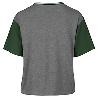 T-shirt à blocs de couleurs gris Milwaukee Bucks Rise Clubhouse Ziggy pour femme '47