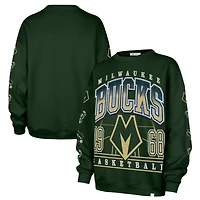 Women's '47  Hunter Green Milwaukee Bucks 2025/26 City Edition Go Big Oversized Sweatshirt