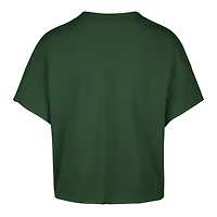 Women's '47 Hunter Green Milwaukee Bucks Elation Oversized Notch Neck T-Shirt