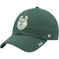 Women's '47 Hunter Green Milwaukee Bucks Miata Clean Up Logo Adjustable Hat