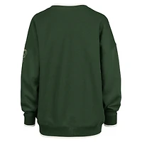 Women's '47  Hunter Green Milwaukee Bucks Rise Wax Pack Daze '80s Oversize Pullover Sweatshirt