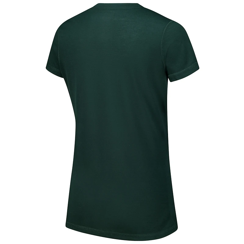 Ensemble de nuit pour femme avec t-shirt et pantalon en flanelle Milwaukee Bucks Vector Hunter Green/Black Concepts Sport