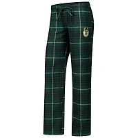 Ensemble de nuit pour femme avec t-shirt et pantalon en flanelle Milwaukee Bucks Vector Hunter Green/Black Concepts Sport