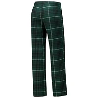 Ensemble de nuit Concepts Sport Hunter Green/Black Milwaukee Bucks Vector pour femme, haut et pantalon en flanelle