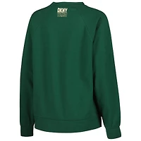 Sweat-shirt à manches raglan DKNY Sport pour femme Milwaukee Bucks Regina vert chasseur