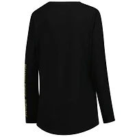 Women's Fanatics Black Milwaukee Bucks Top Baller Long Sleeve T-Shirt