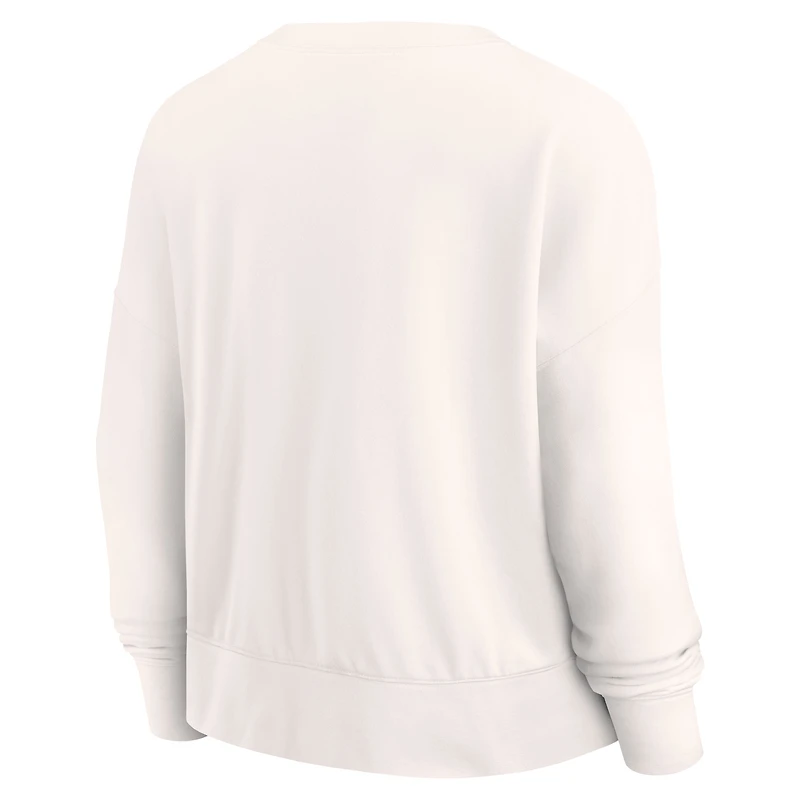 Sweat-shirt Fanatics Cream Milwaukee Bucks Close the Game pour femmes