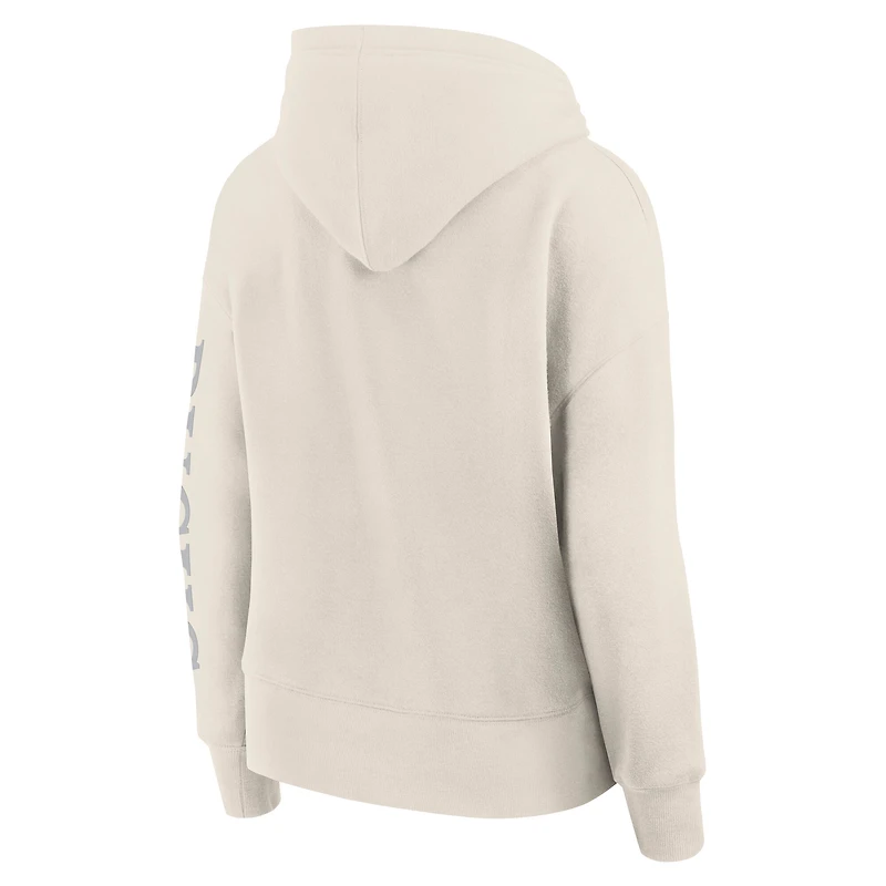 Sweat à capuche Fanatics pour femme Milwaukee Bucks Elements Next Cream