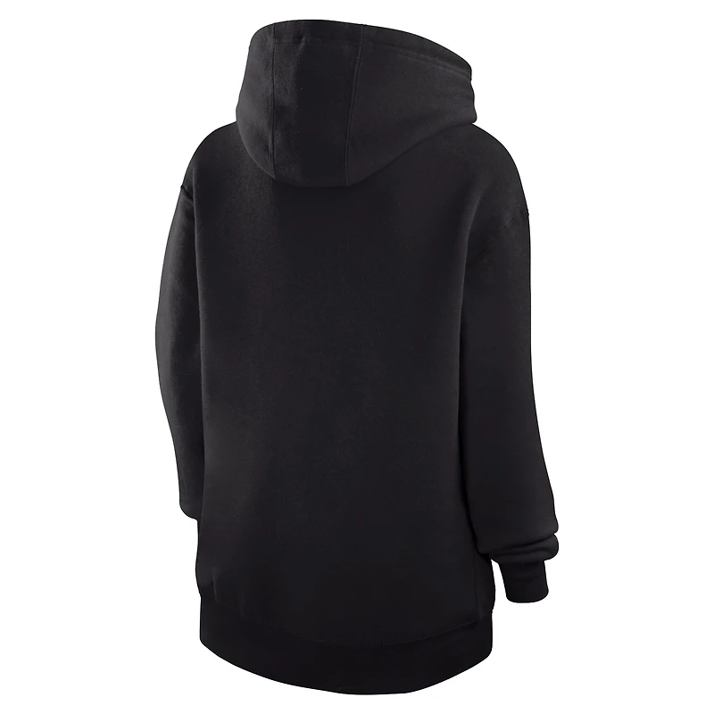 Sweat à capuche G-III 4Her pour femme par Carl Banks, noir, avec logo en filigrane des Milwaukee Bucks