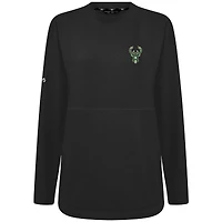 Sweat-shirt à capuche noir Beaudry pour femme des Milwaukee Bucks de Levelwear