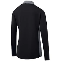 Pull-over noir à fermeture éclair quart de tour Moxie Insignia Core pour femme des Milwaukee Bucks Levelwear