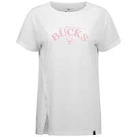 Women's Levelwear White Milwaukee Bucks Mother's Day Influx Arch T-Shirt