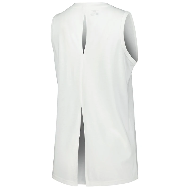 Débardeur blanc Milwaukee Bucks Paisley Peekaboo Levelwear pour femmes