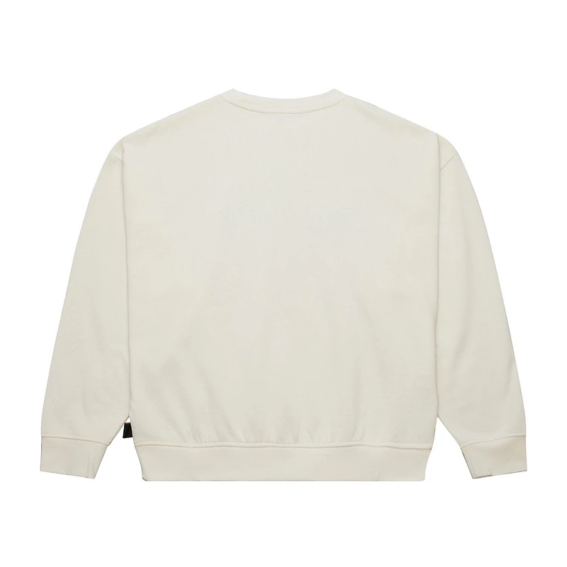 Sweat-shirt à capuche Mitchell & Ness pour femme Milwaukee Bucks Hardwood Classics crème