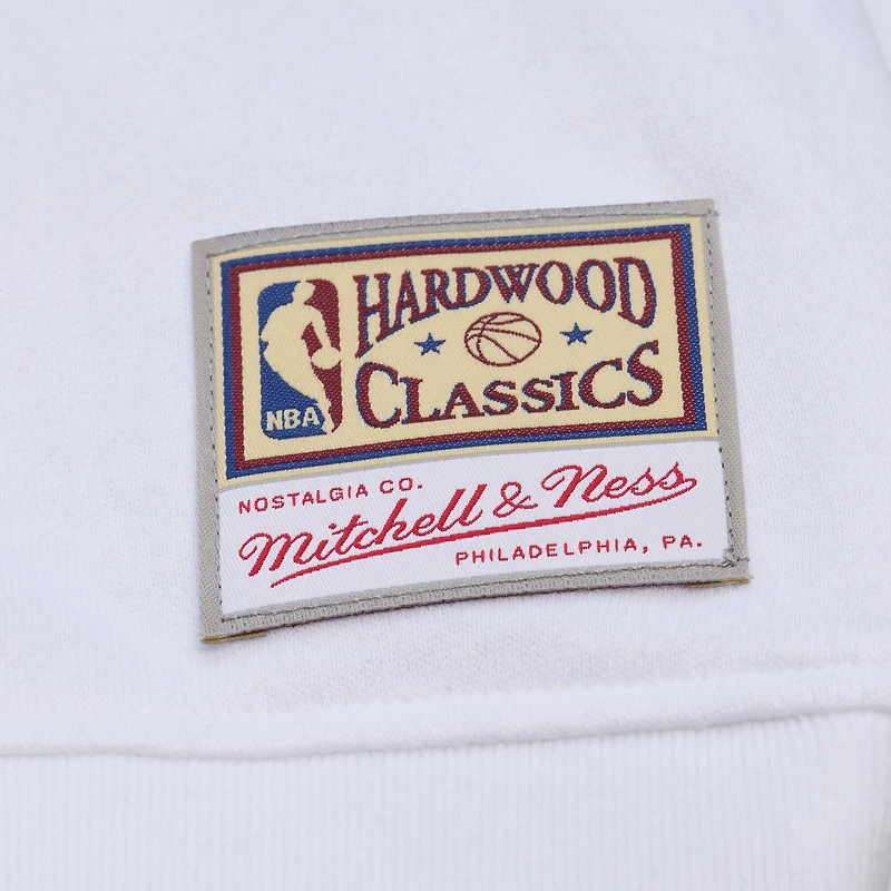 Women's Mitchell & Ness  White Milwaukee Bucks Lightweight Block Letter Sweatshirt