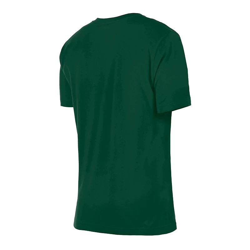 Women's New Era Hunter Green Milwaukee Bucks Glam Game Flower T-Shirt