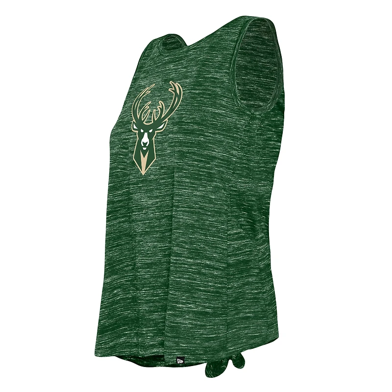 Débardeur pour femme Milwaukee Bucks Space Dye Active New Era vert chasseur