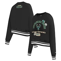 Sweat-shirt court Pro Standard pour femme, noir, Milwaukee Bucks Area Code