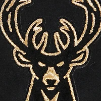 T-shirt noir Pro Standard pour femmes des Milwaukee Bucks Holiday Glam Boxy