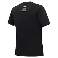 T-shirt noir Pro Standard pour femmes des Milwaukee Bucks Script Boyfriend