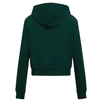 Women's Pro Standard Hunter Green Milwaukee Bucks Triple Tonal Full-Zip Hoodie