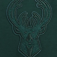Women's Pro Standard Hunter Green Milwaukee Bucks Triple Tonal Full-Zip Hoodie