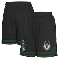 Youth Black Milwaukee Bucks Teardrop Fleece Shorts