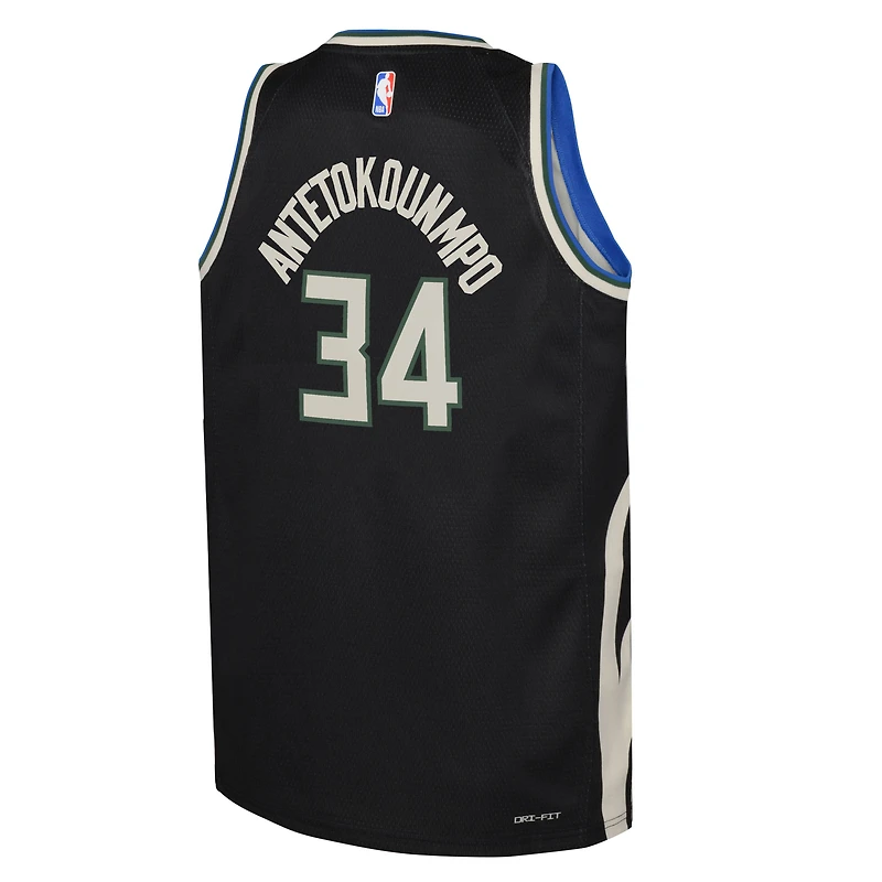 Maillot Milwaukee Bucks Swingman Jordan Brand Giannis Antetokounmpo pour jeune - Statement Edition