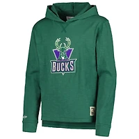 Sweat à capuche léger Mitchell & Ness pour jeunes Milwaukee Bucks Hardwood Classics Legendary Slub