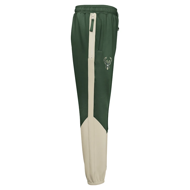Youth Nike Hunter Green Milwaukee Bucks 2024/25 Authentic Showtime Pants
