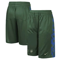 Short Nike Hunter Green Milwaukee Bucks Courtside pour cinq équipes de départ jeunes