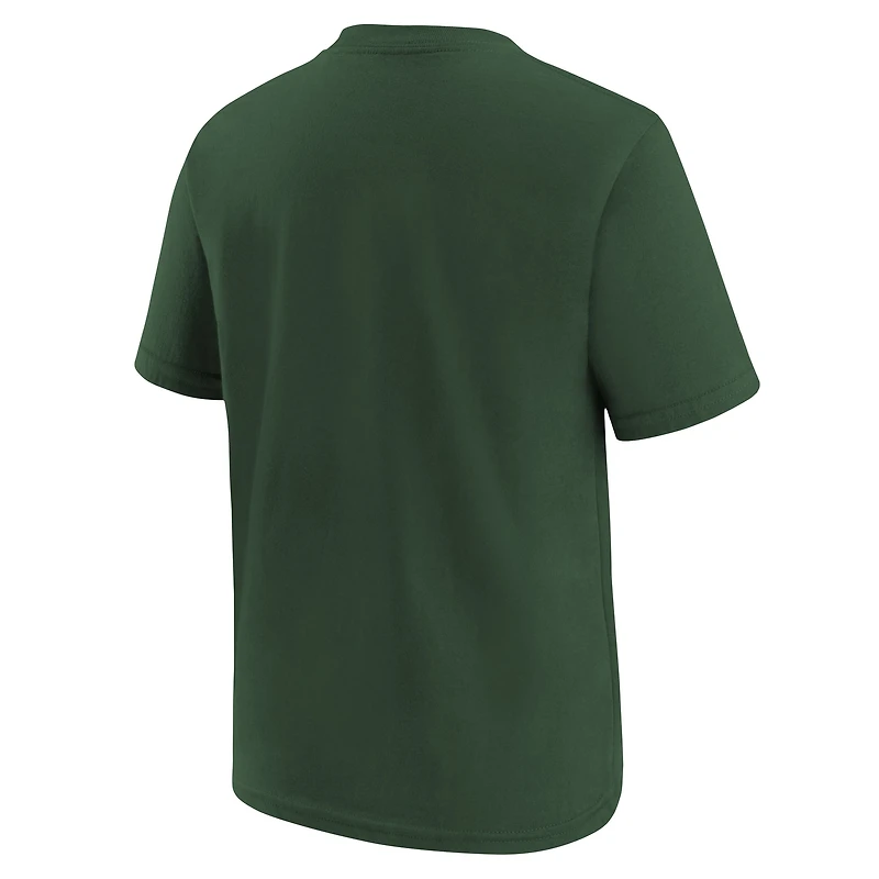 Youth Nike Hunter Green Milwaukee Bucks Practice T-Shirt