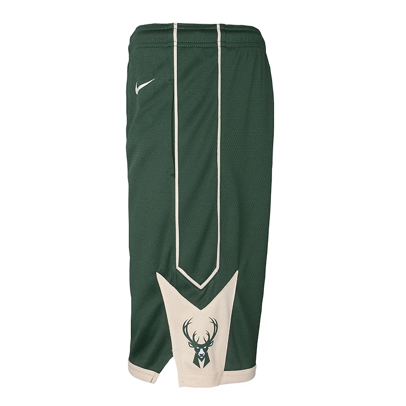Youth Nike Hunter Green Milwaukee Bucks Swingman Performance Shorts – Icon Edition