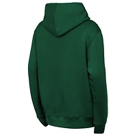Youth Outerstuff Hunter Green Milwaukee Bucks Back To The Basics Hoodie