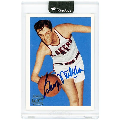 George Mikan Minneapolis Lakers Autographed 1996 Topps NBA Stars 1948 Reprint #30 Card