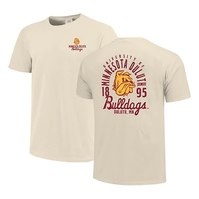 Men's Cream Minnesota Duluth Bulldogs Comfort Colors Mascot Overlay T-Shirt