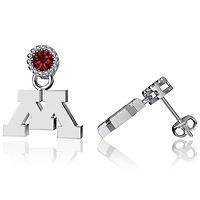 Dayna Designs Minnesota Golden Gophers Boucles d'oreilles halo en argent