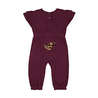 Barboteuse en tricot gaufré Beautopia pour bébé, couleur marron, motif Colosseum, Minnesota Golden Gophers