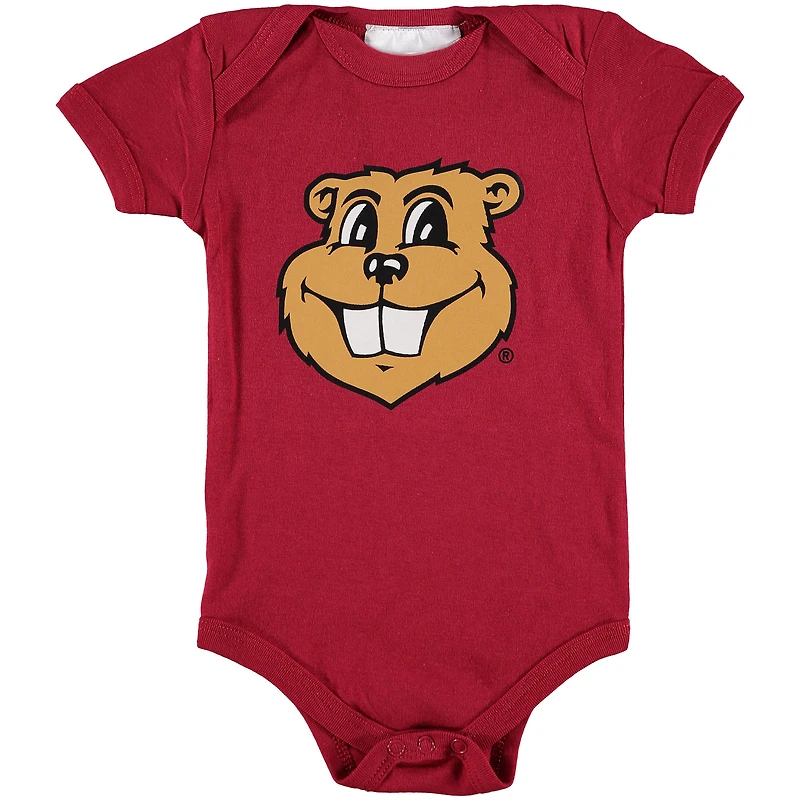 Body bébé bordeaux Minnesota Golden Gophers à grand logo