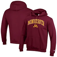 Men's Champion  Maroon Minnesota Golden Gophers Arched Logo Fleece Pullover Hoodie
