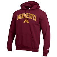 Men's Champion  Maroon Minnesota Golden Gophers Arched Logo Fleece Pullover Hoodie