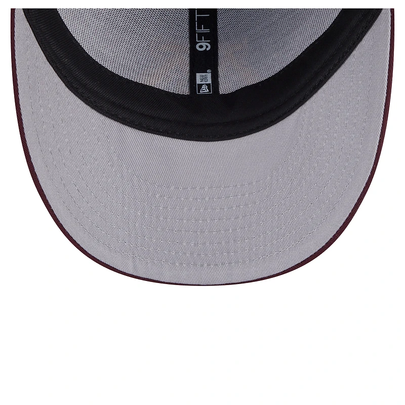 Casquette ajustable 9FIFTY à profil bas pour homme New Era, couleur marron, des Golden Gophers du Minnesota
