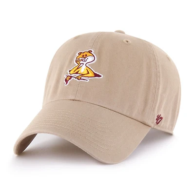 Men's '47 Khaki Minnesota Golden Gophers Vault Clean Up Adjustable Hat