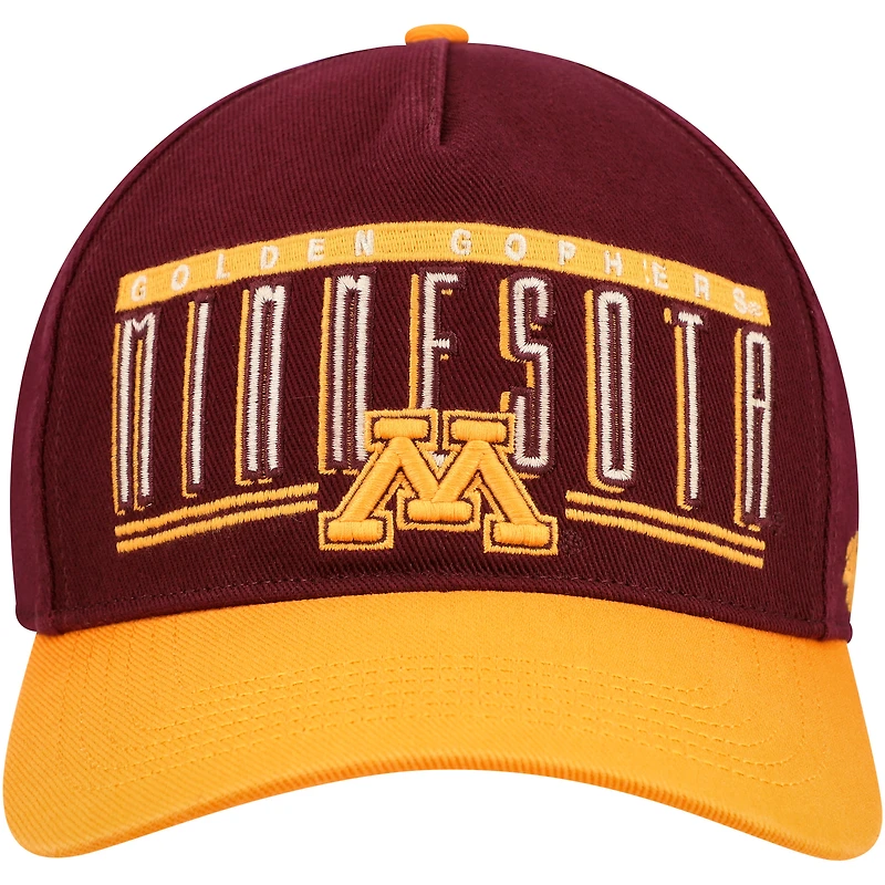 Men's '47 Maroon Minnesota Golden Gophers Double Header Hitch Adjustable Hat