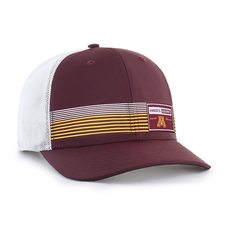 Casquette réglable de camionneur '47 Maroon Minnesota Golden Gophers Rangefinder brrr pour hommes