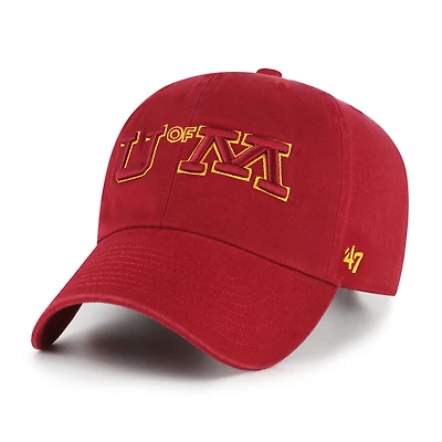 Men's '47 Maroon Minnesota Golden Gophers Vault Clean Up Adjustable Hat