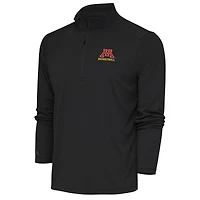 Men's Antigua Gray Minnesota Golden Gophers Basketball Tribute Quarter-Zip Pullover Top