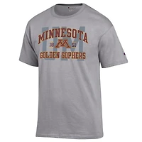 Men's Champion Heather Gray Minnesota Golden Gophers Varsity T-Shirt