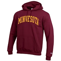 Sweat à capuche en polaire Basic Arch marron Champion pour homme des Golden Gophers du Minnesota